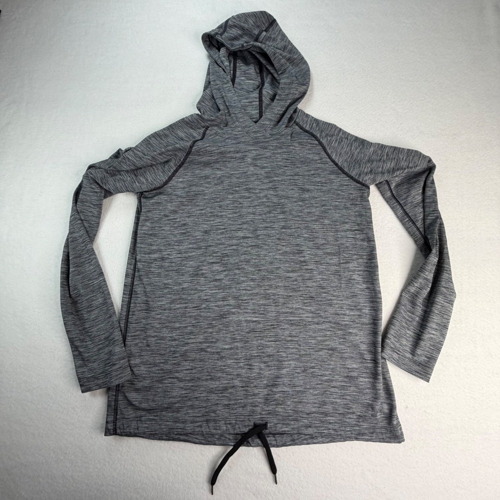 Under Armour Mens HeatGear Loose Fit Hoodie Space Dye Grey Small Pullover